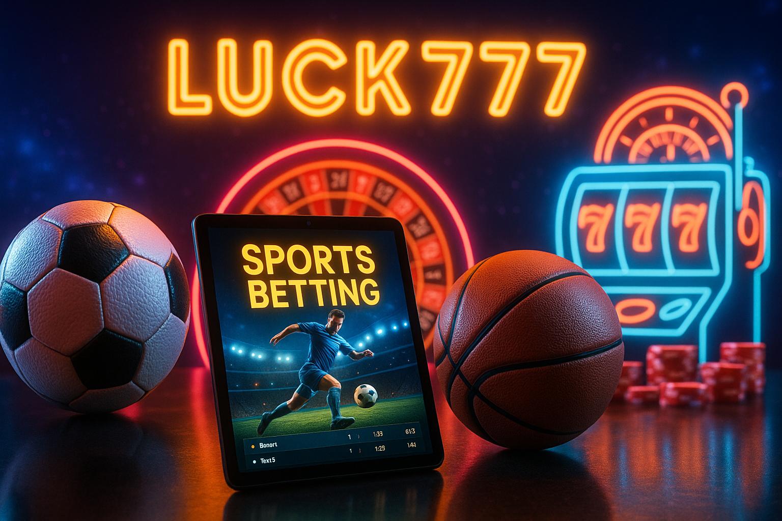Apostas esportivas no cassino online LUCK777