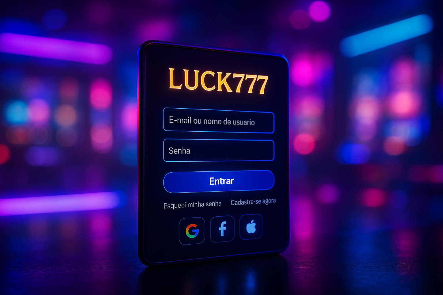 Não Perca tempo, o rRgistro na site LUCK777